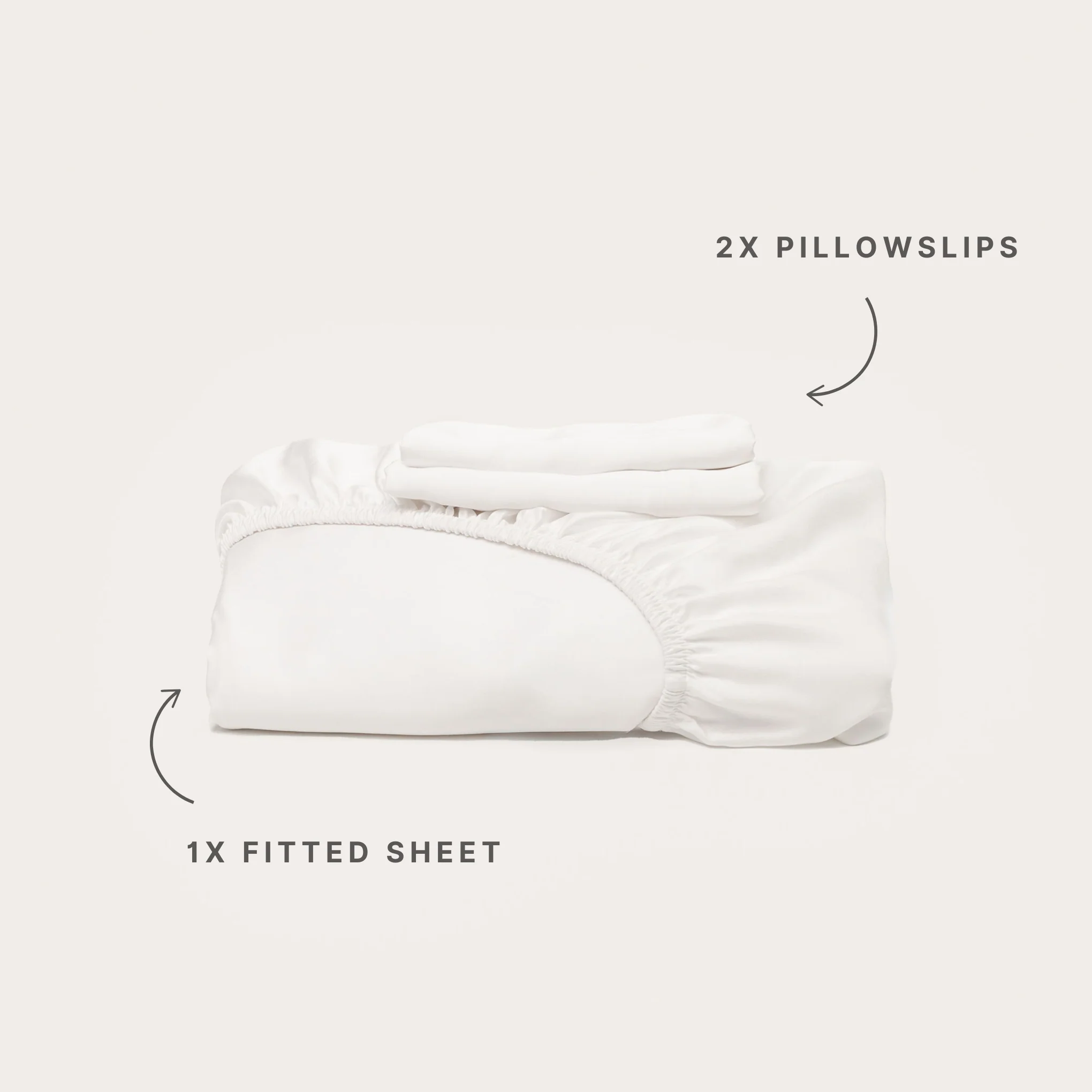 White Bamboo Fitted Sheet - Image 3