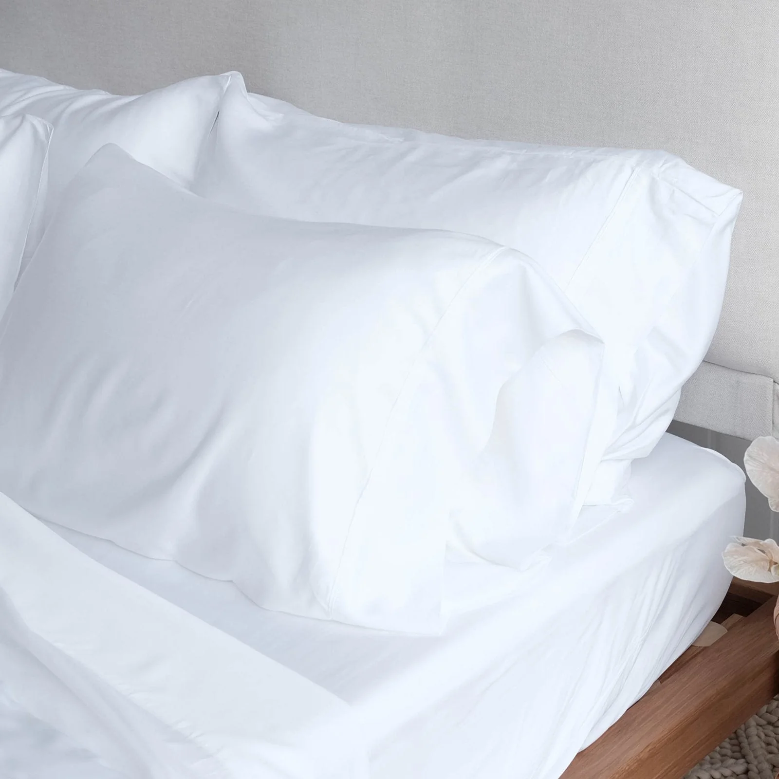 White Bamboo Pillowslip - Image 3