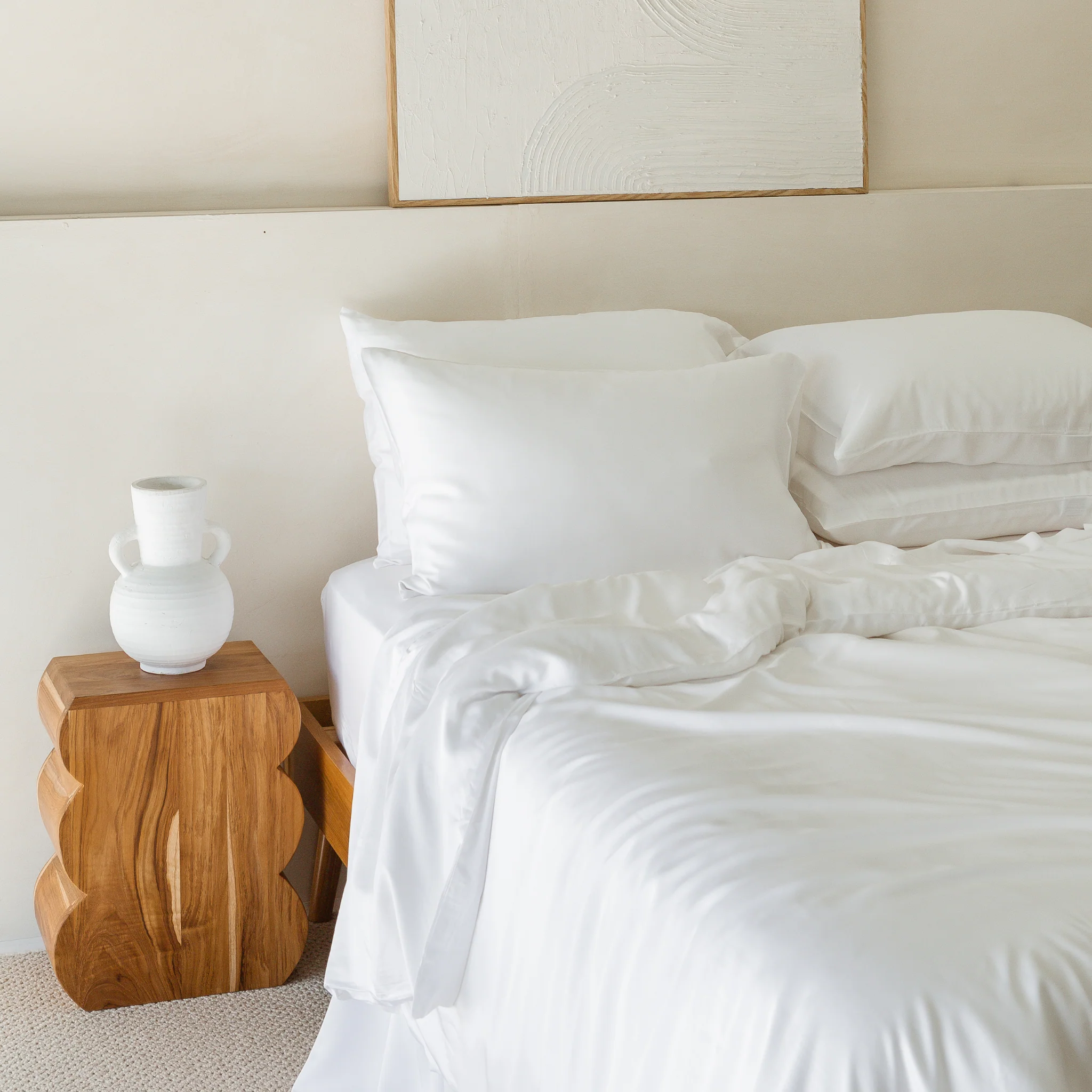 White Bamboo Pillowslip - Image 4