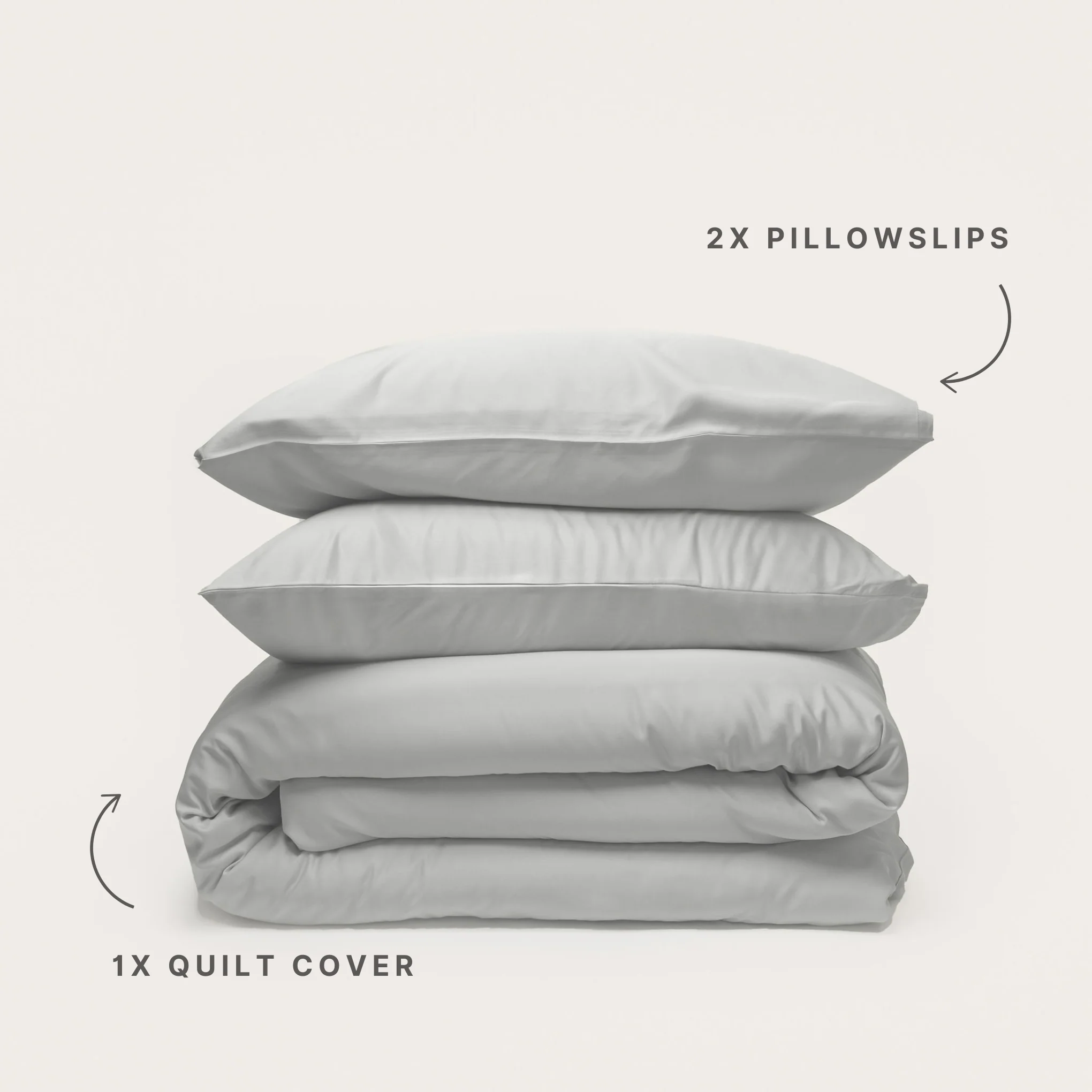 Silver Bamboo Quilt Cover - Image 3