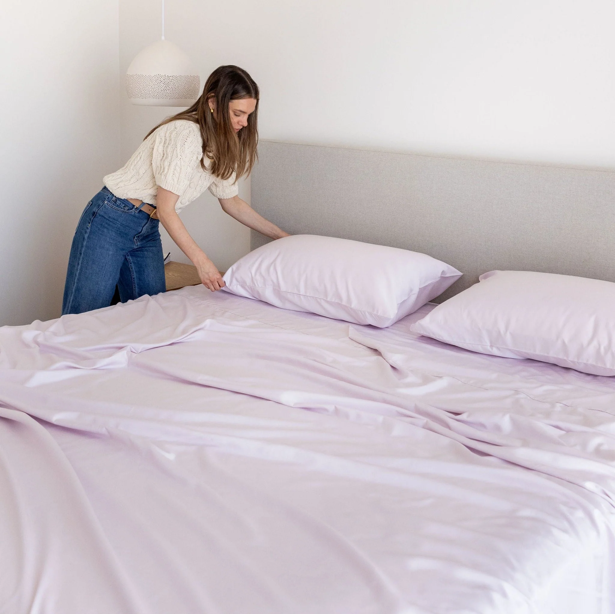 Lilac Bamboo Pillowslip - Image 3