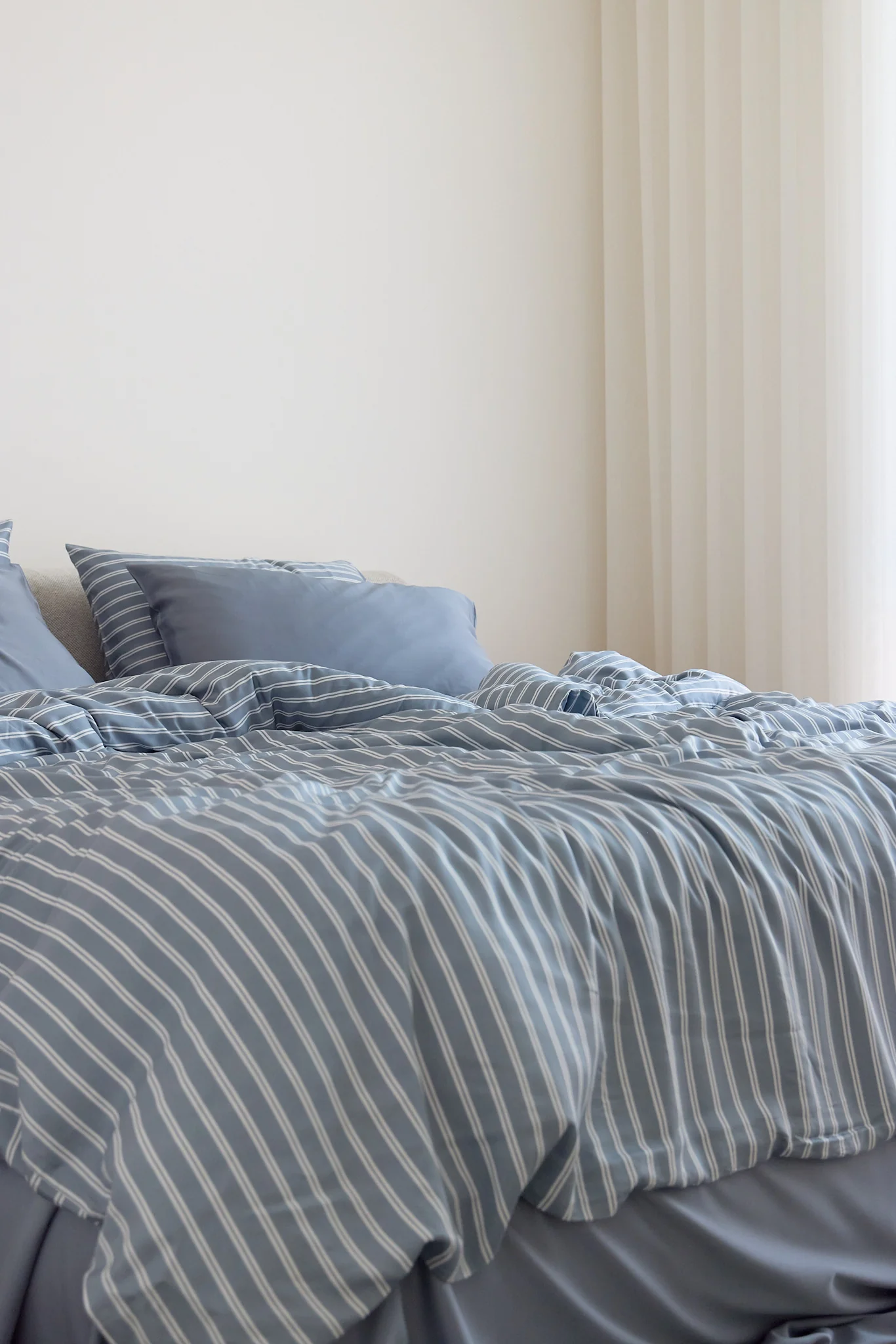 Bay Stripe Bamboo Quilt Cover - Image 7