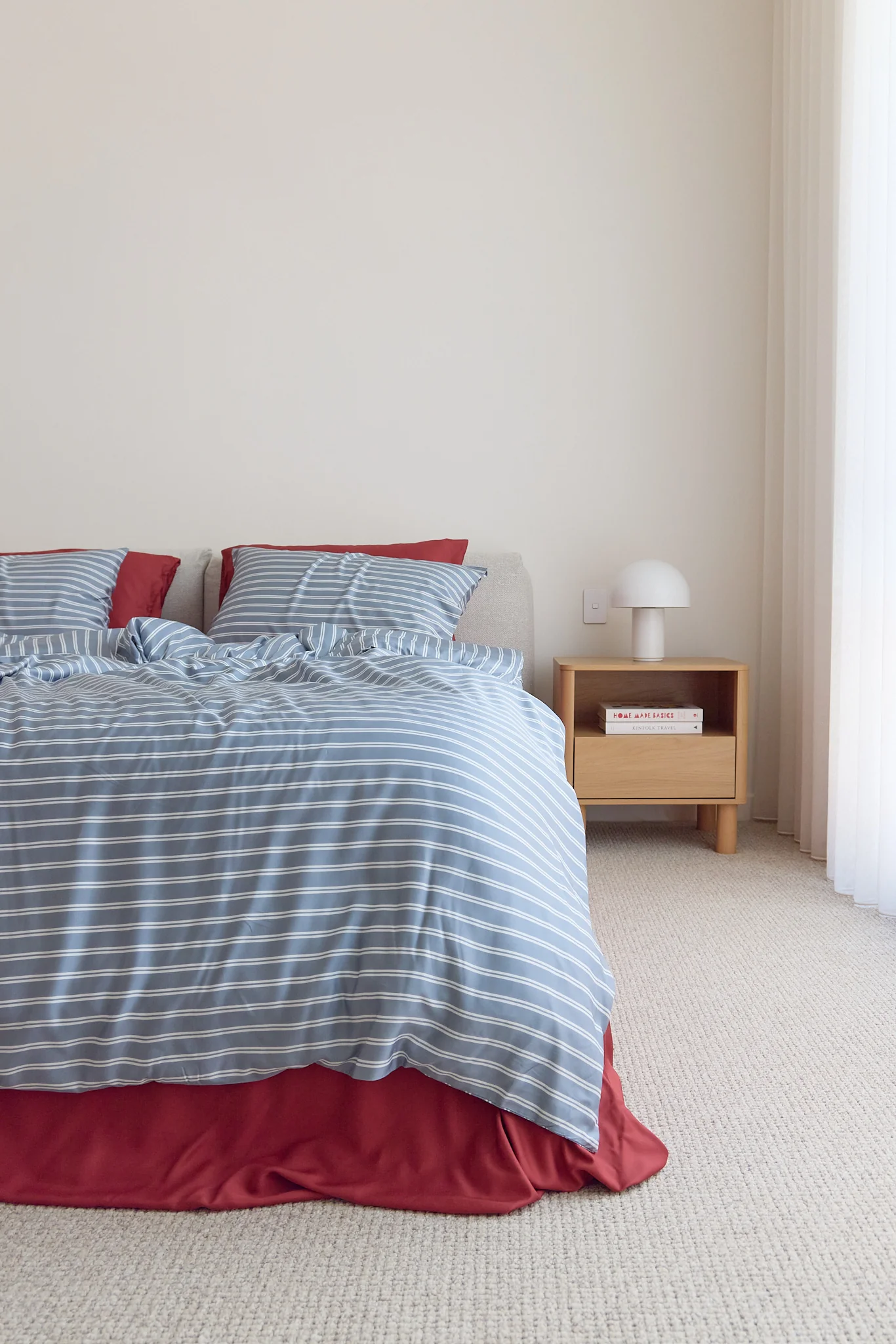 Bay Stripe Bamboo Quilt Cover - Image 8