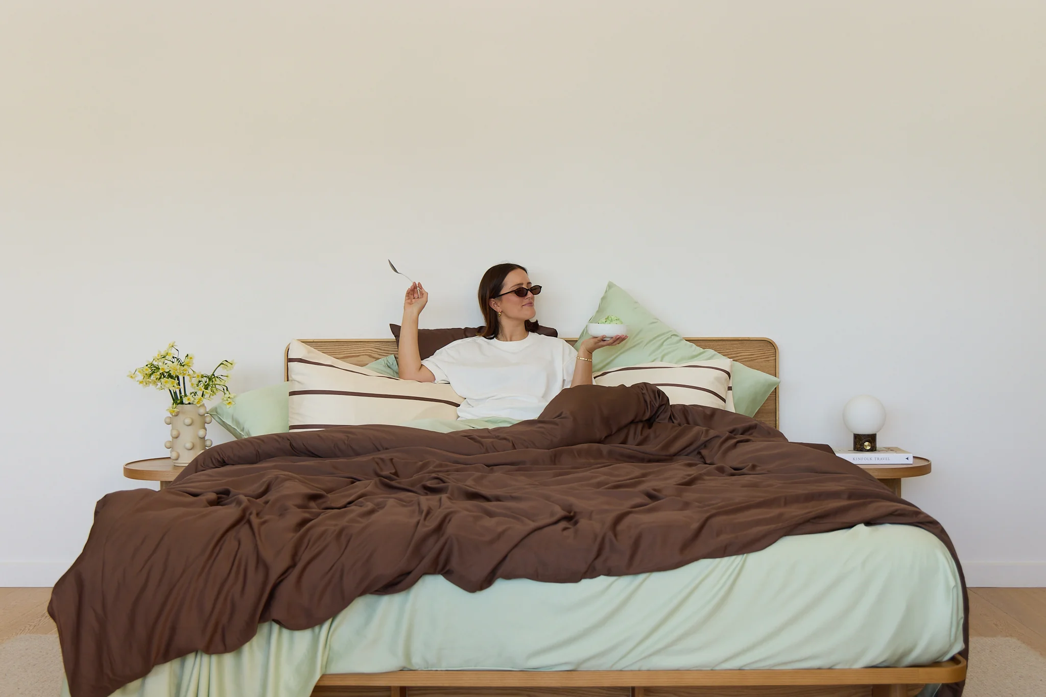 Chocolate Bamboo Quilt Cover - Image 13