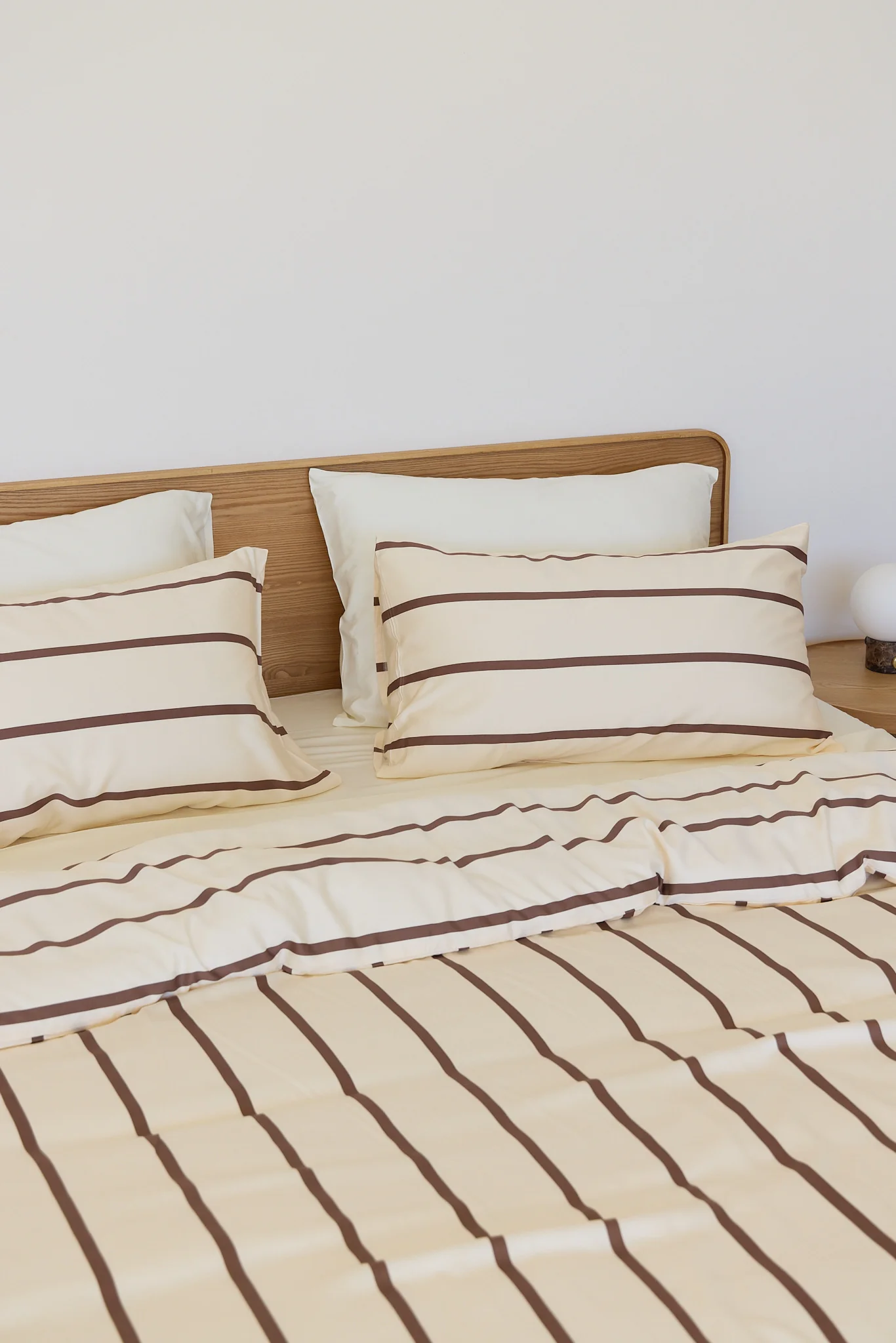 Chocolate Stripe Bamboo Quilt Cover - Image 11