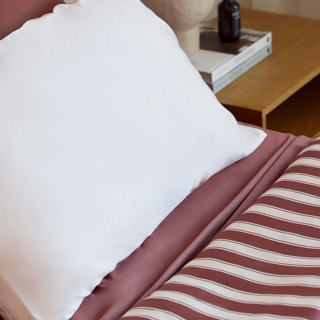 Cinnamon Stripe Bamboo Quilt Cover - Image 4