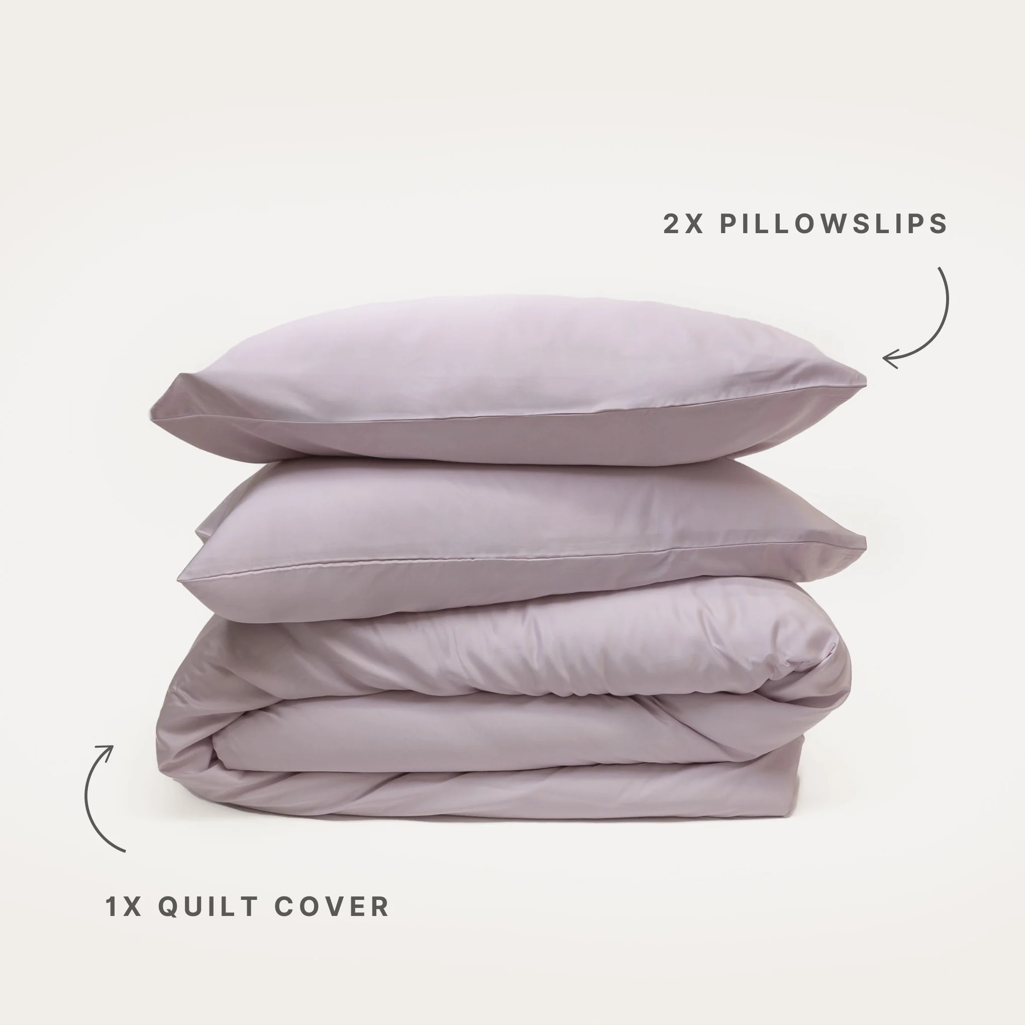 Lilac Bamboo Quilt Cover - Image 3