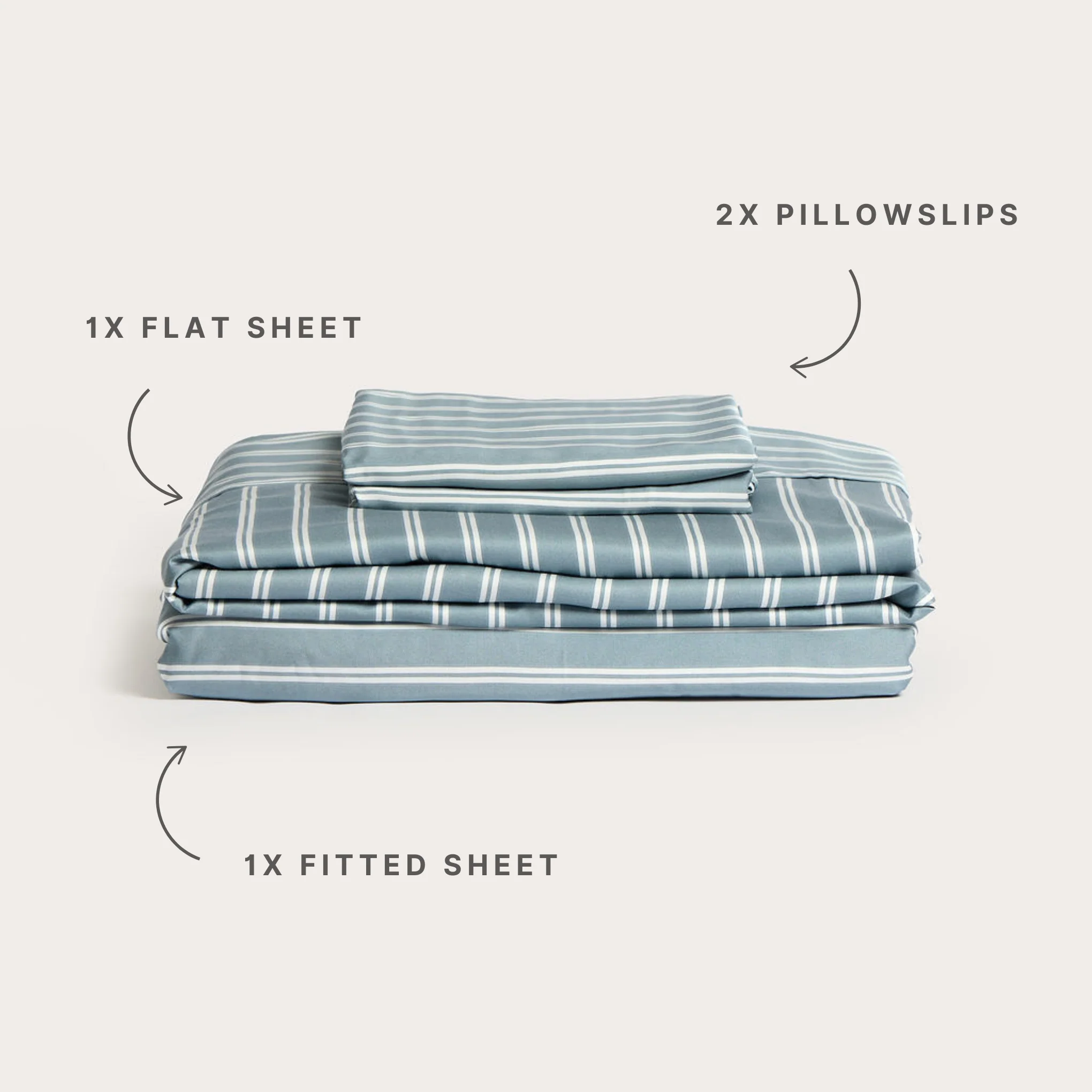 Bay Stripe Bamboo Sheet Set - Image 3