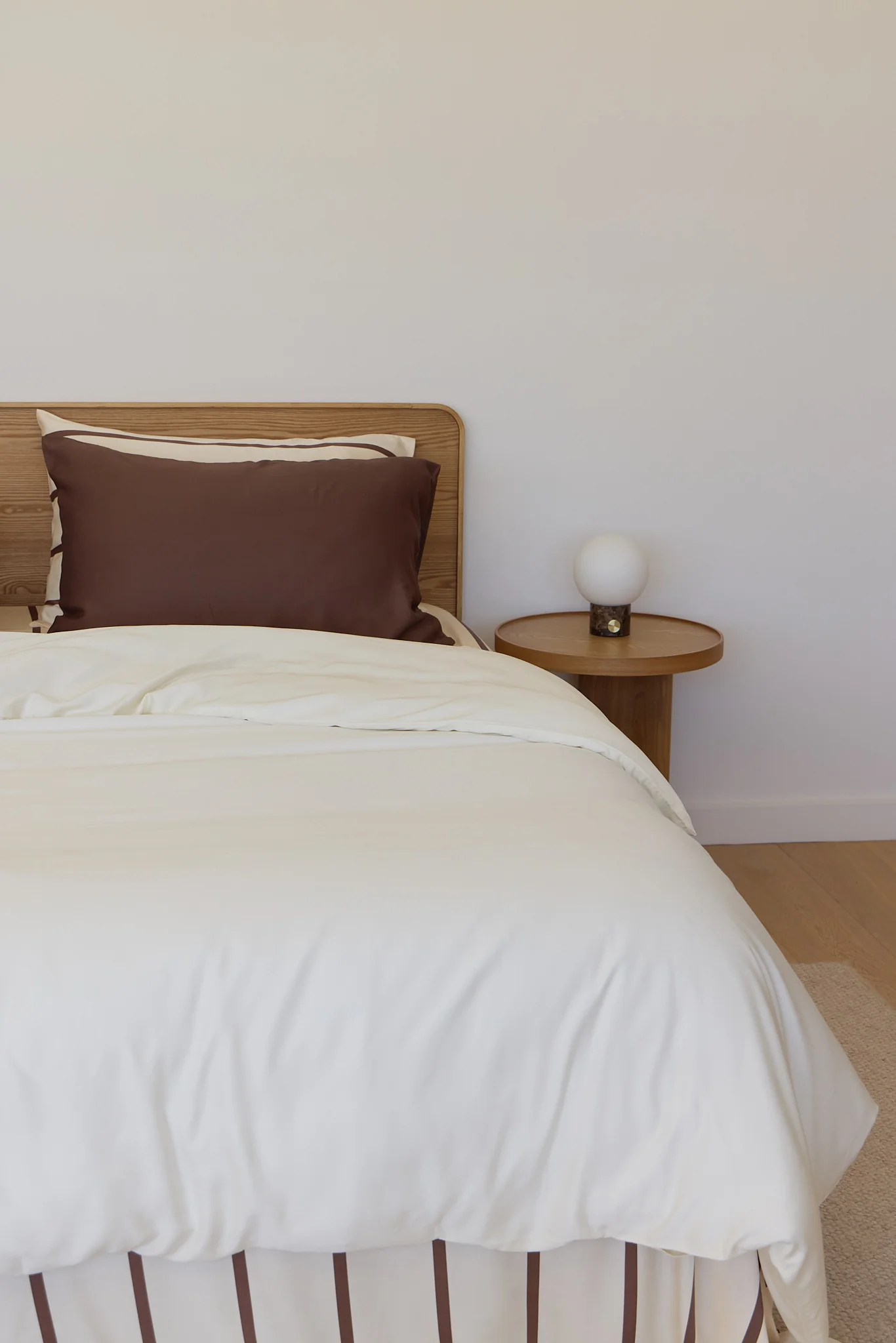 Chocolate Stripe Bamboo Sheet Set - Image 6