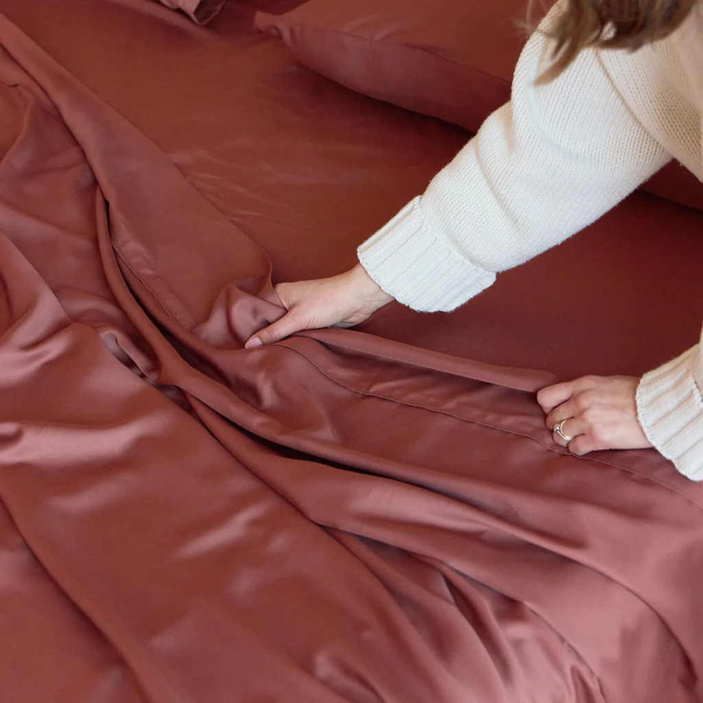 Cinnamon Bamboo Sheet Set - Image 4