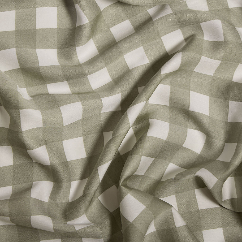 Moss Gingham Bamboo Sheet Set - Image 9