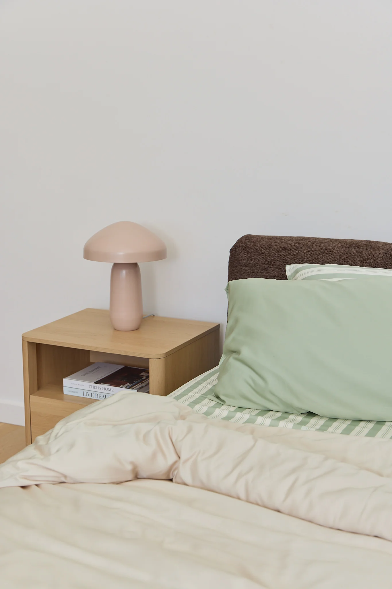 Pistachio Stripe Bamboo Sheet Set - Image 5