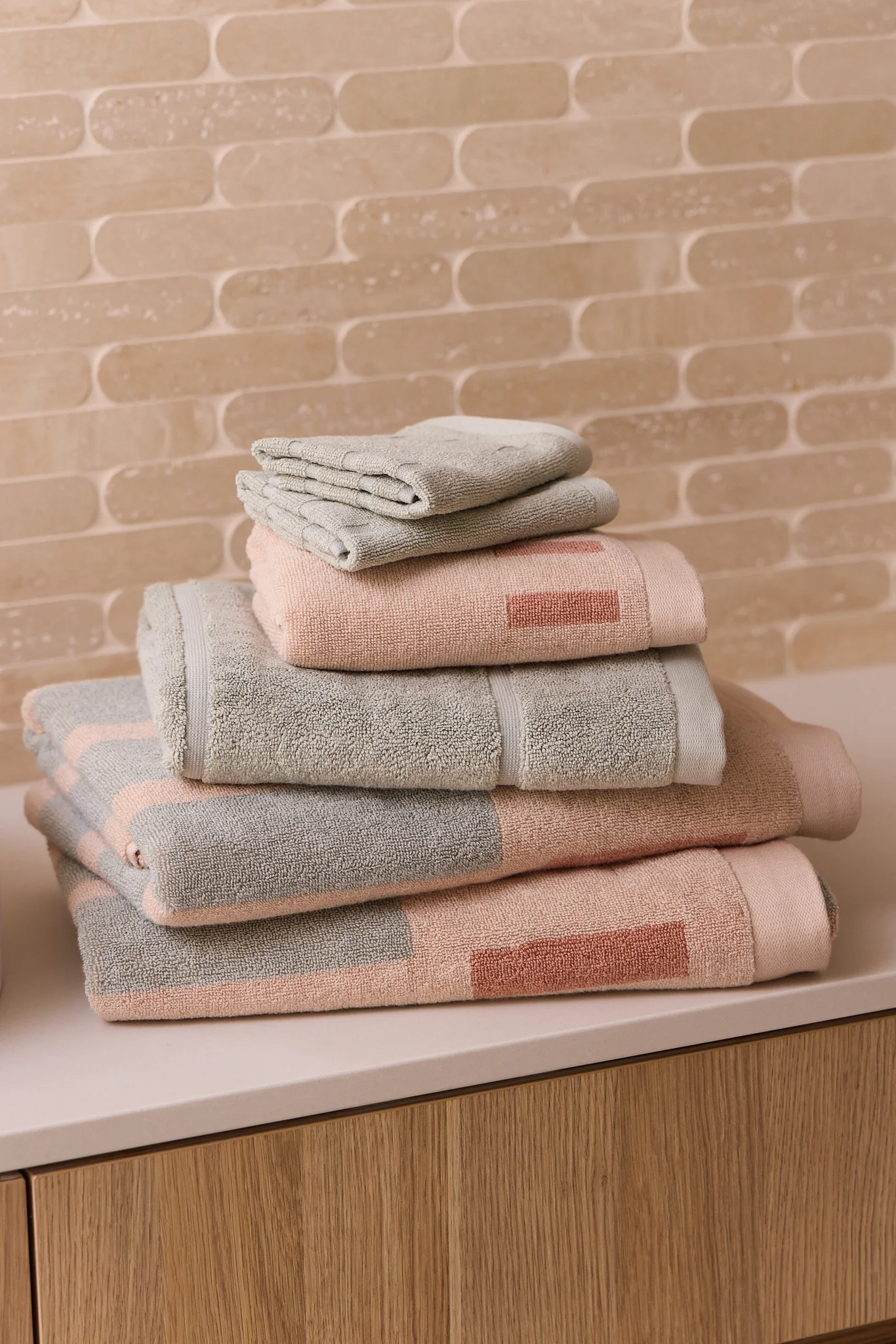 Roma Hand Towel Seafoam - Image 5