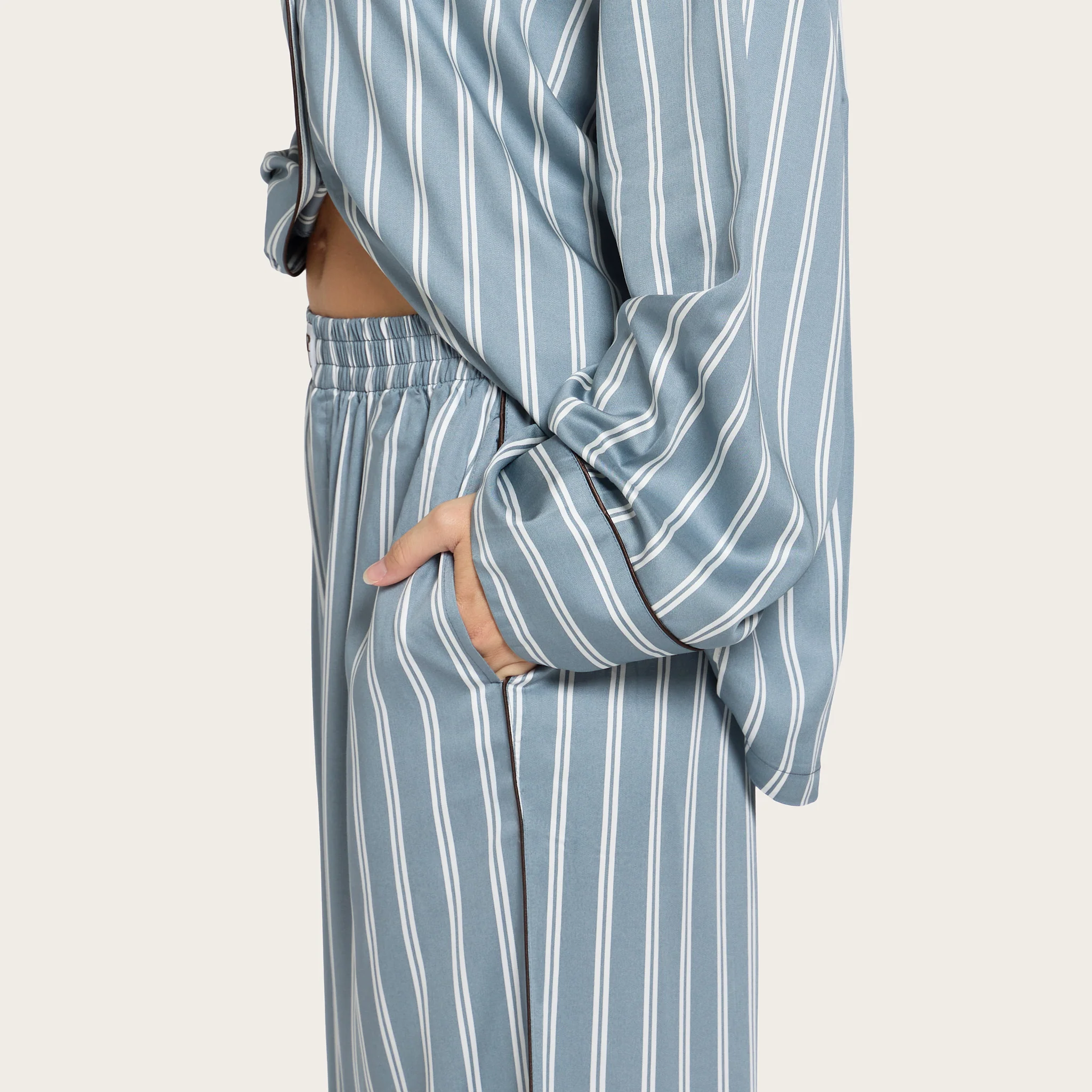 Bay Stripe Lottie Bamboo Long Sleeve Shirt - Image 4