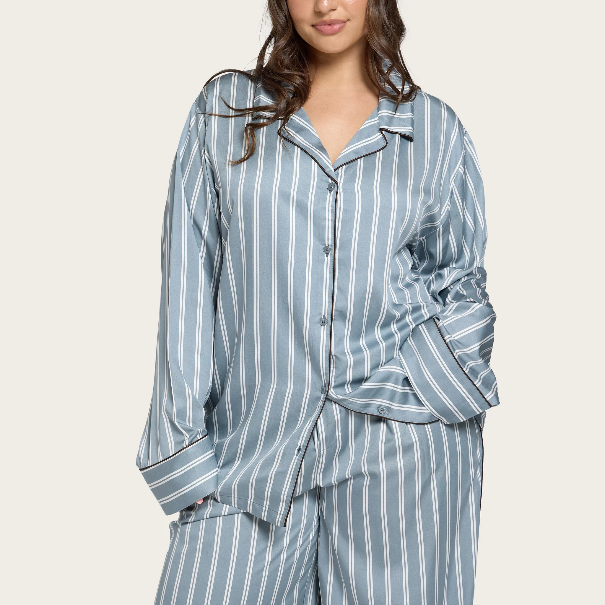Bay Stripe Lottie Bamboo Long Sleeve Shirt - Image 5