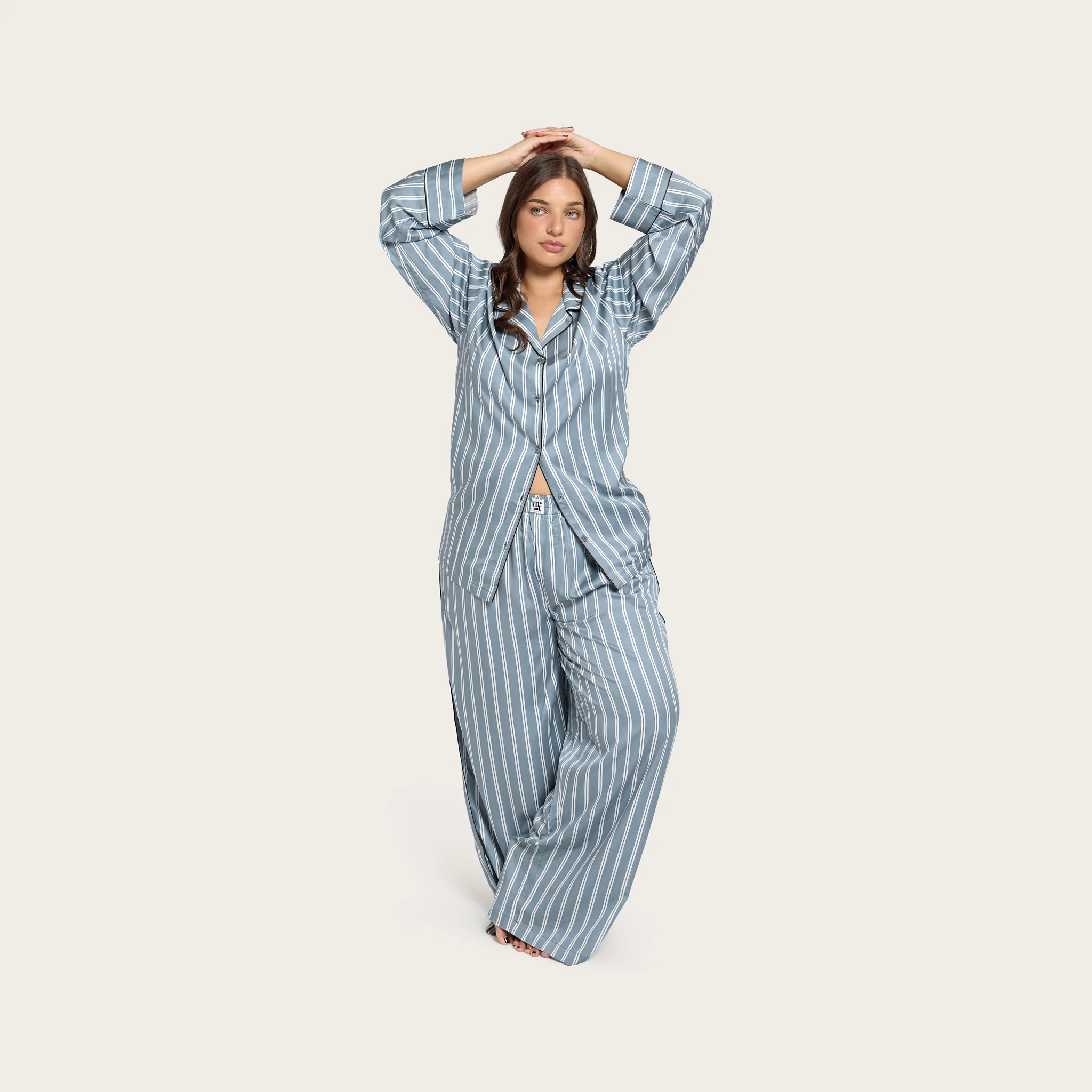 Bay Stripe Lottie Bamboo Long Sleeve Shirt - Image 6