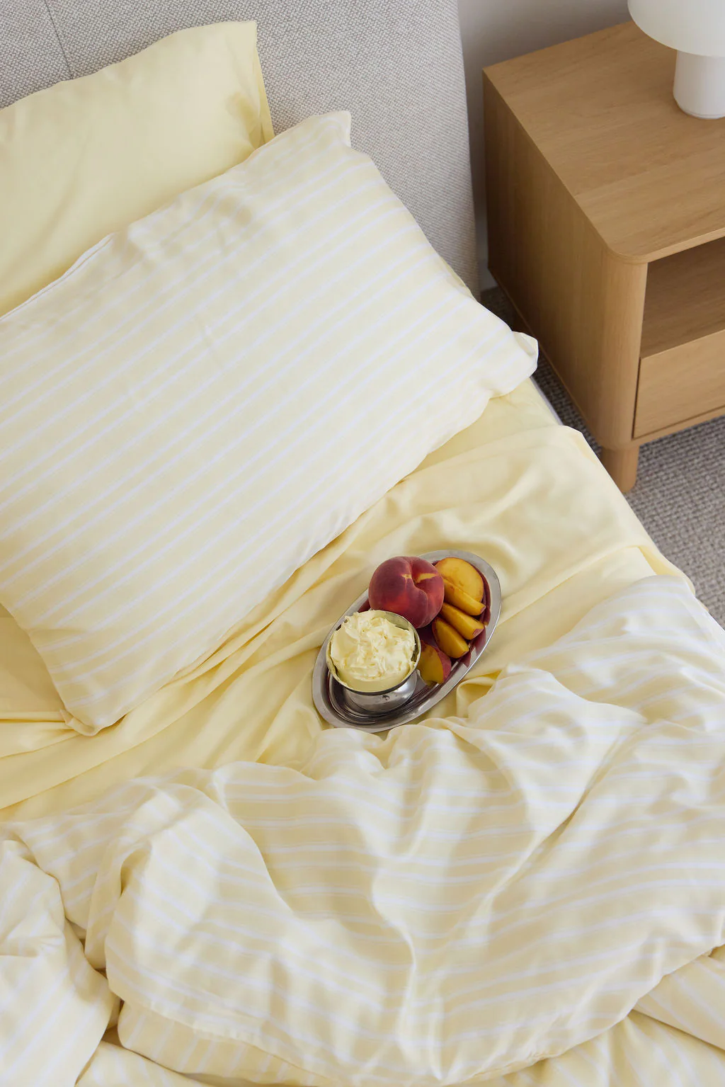 Butter Stripe Bamboo Pillowslip - Image 4