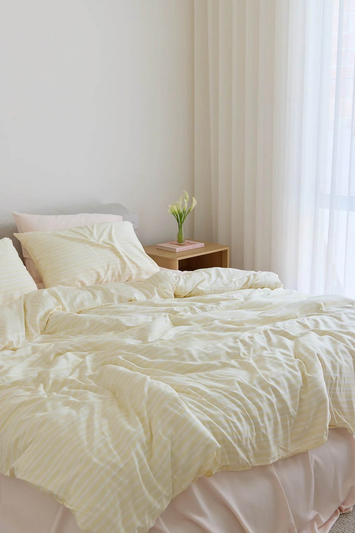 Butter Stripe Bamboo Quilt Cover - Image 11