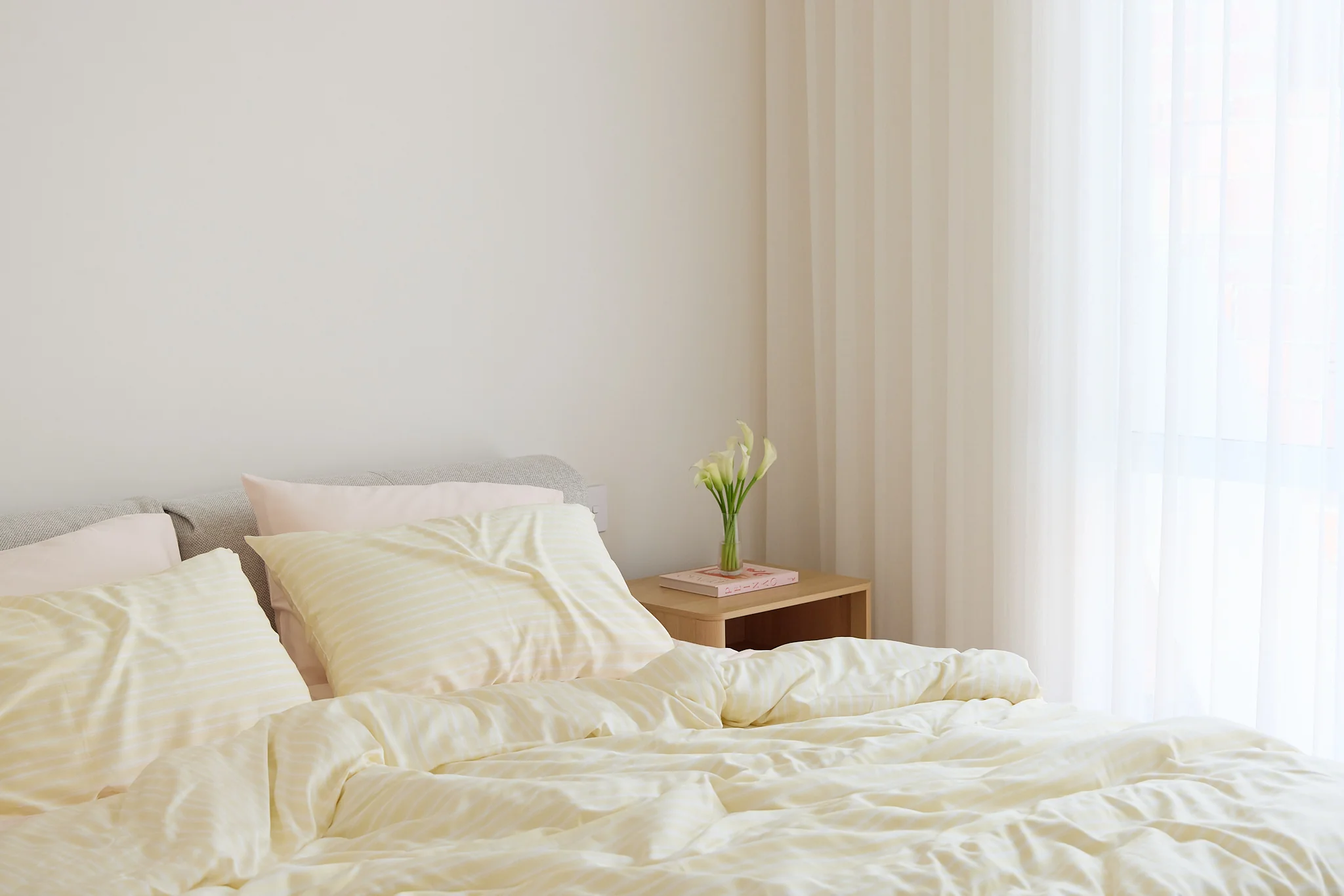 Butter Stripe Bamboo Quilt Cover - Image 12