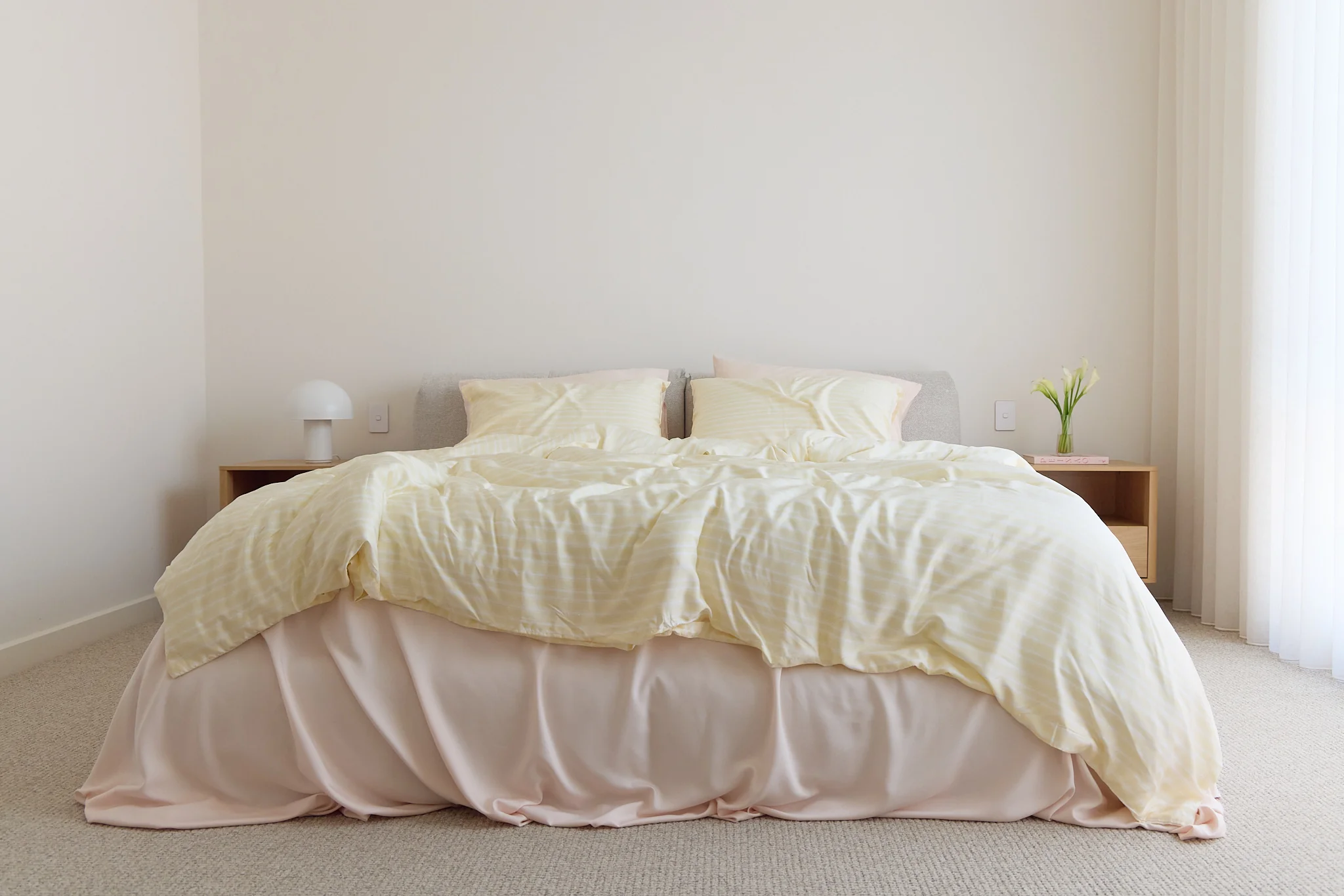 Butter Stripe Bamboo Quilt Cover - Image 3