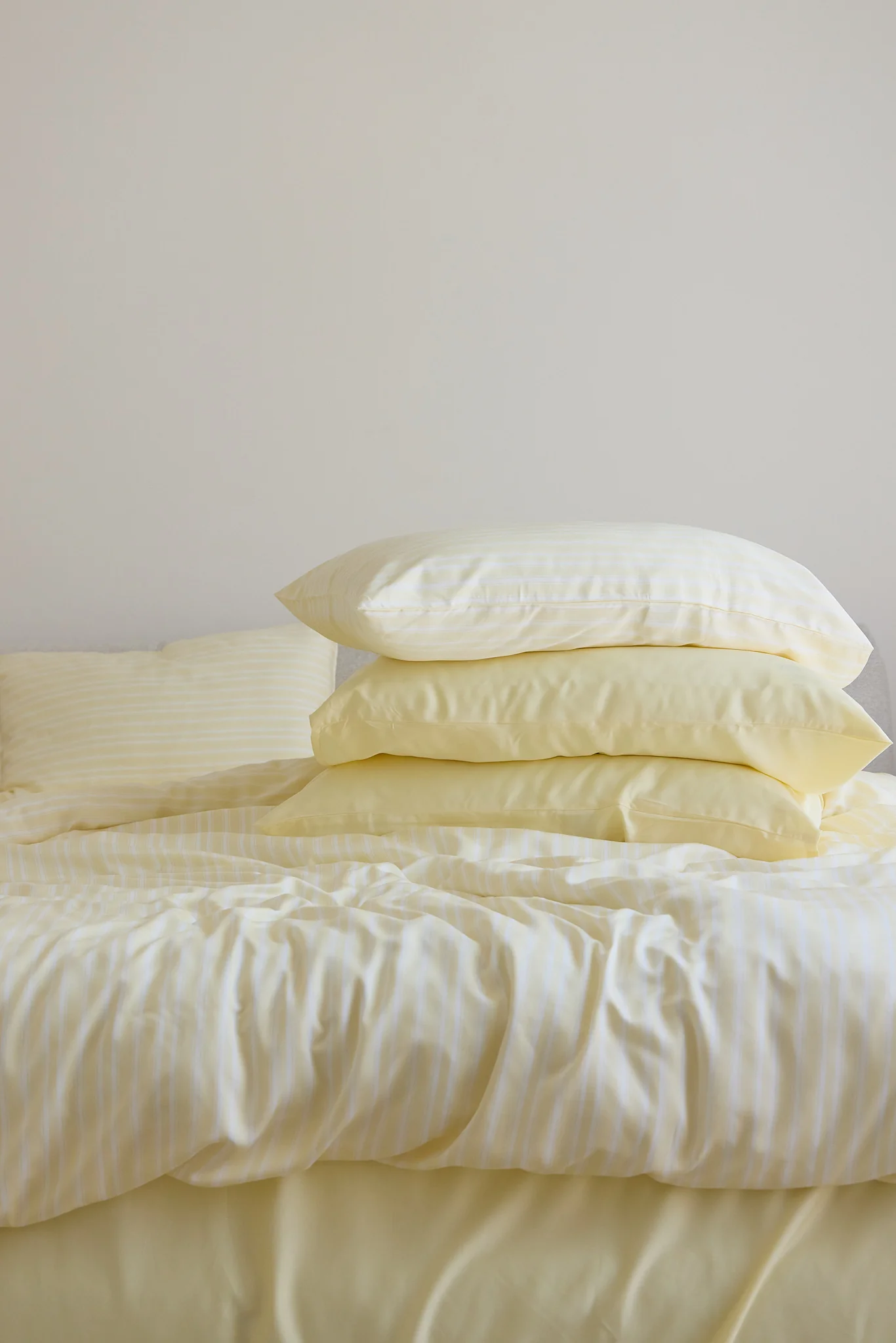 Butter Stripe Bamboo Quilt Cover - Image 8