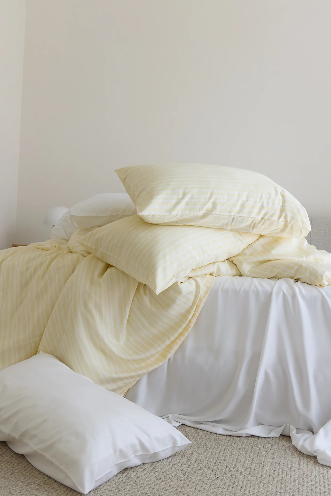 Butter Stripe Bamboo Quilt Cover - Image 9