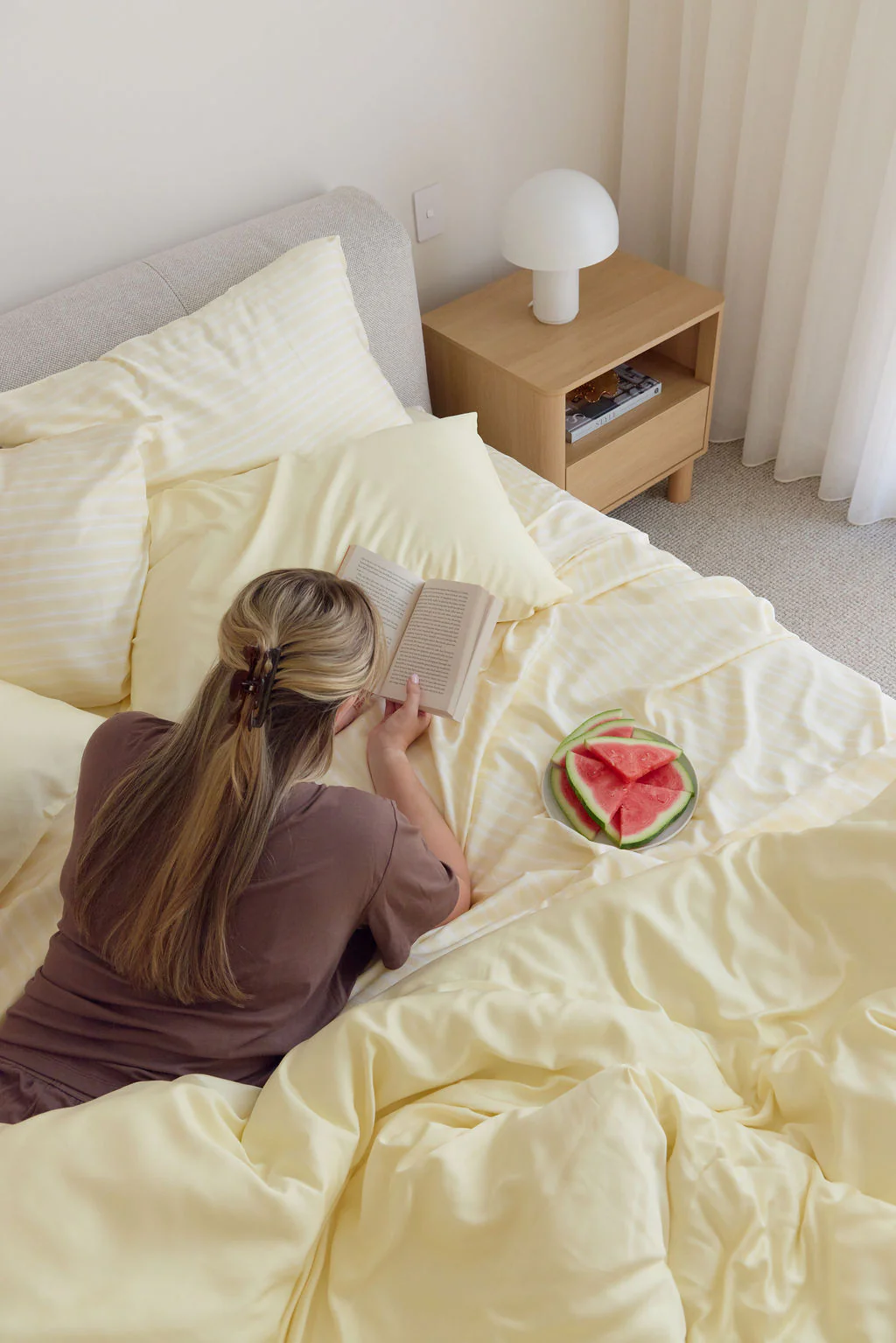 Butter Stripe Bamboo Sheet Set - Image 11