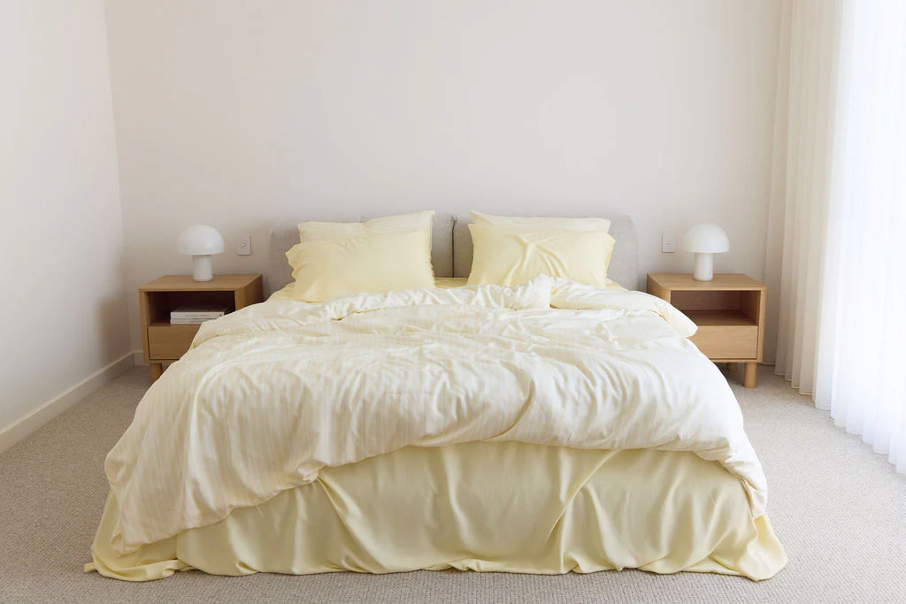Butter Stripe Bamboo Sheet Set - Image 8