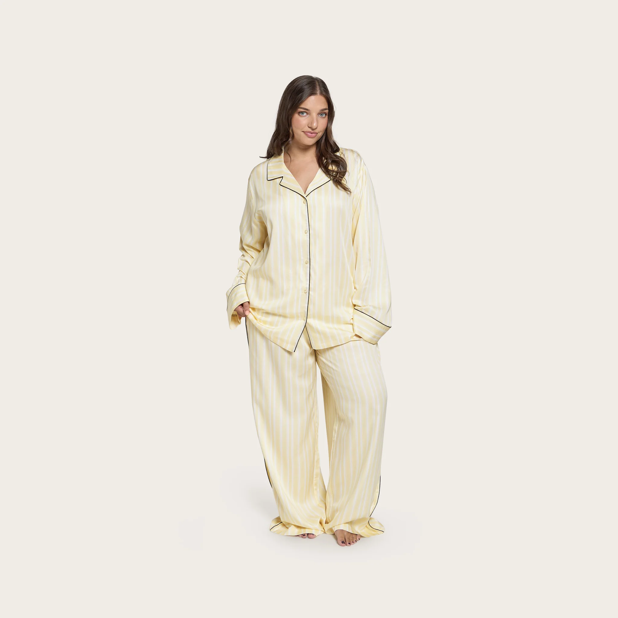 Butter Stripe Lottie Bamboo Pant - Image 7