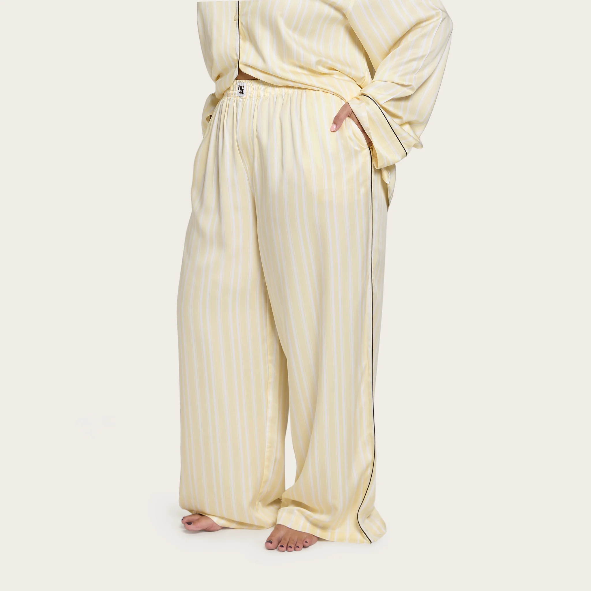 Butter Stripe Lottie Bamboo Pant - Image 6