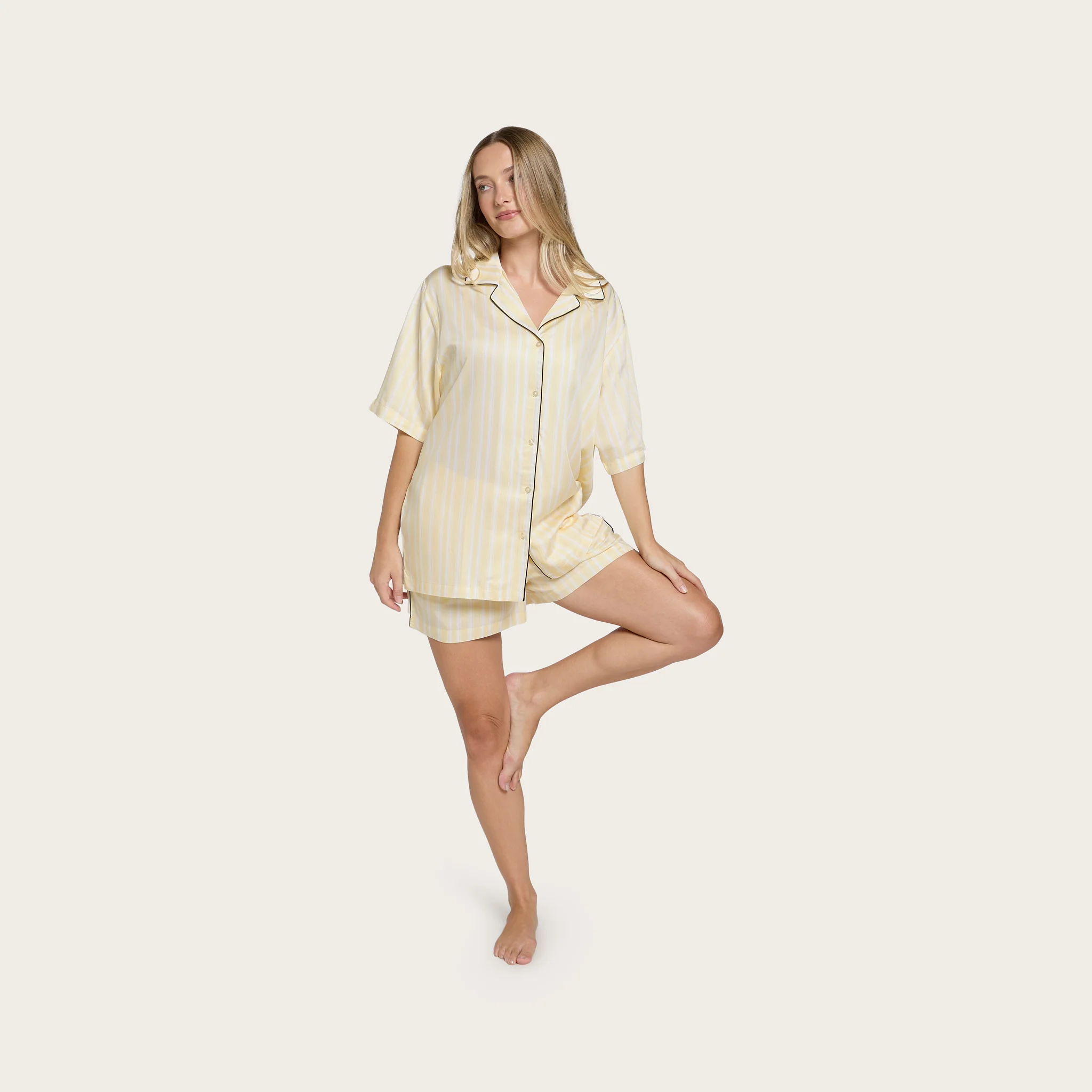 Butter Stripe Lottie Bamboo Short - Image 4