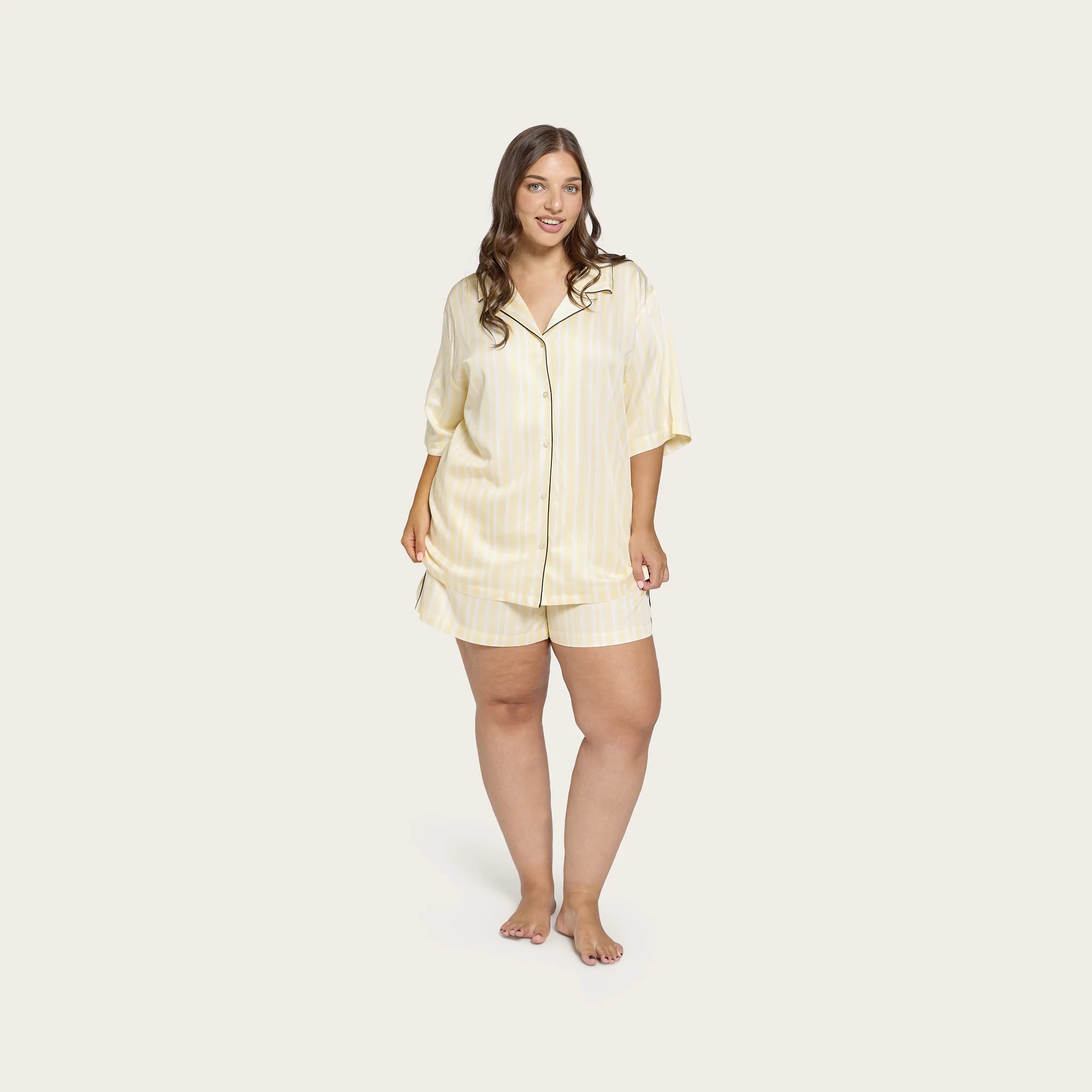 Butter Stripe Lottie Bamboo Short - Image 6
