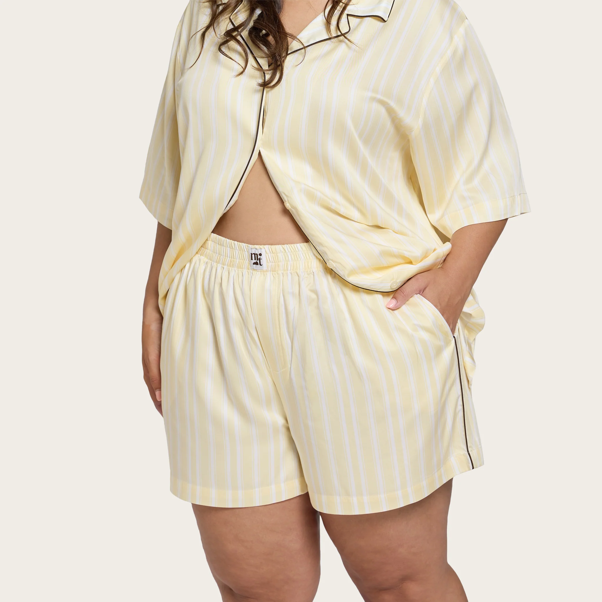 Butter Stripe Lottie Bamboo Short - Image 5