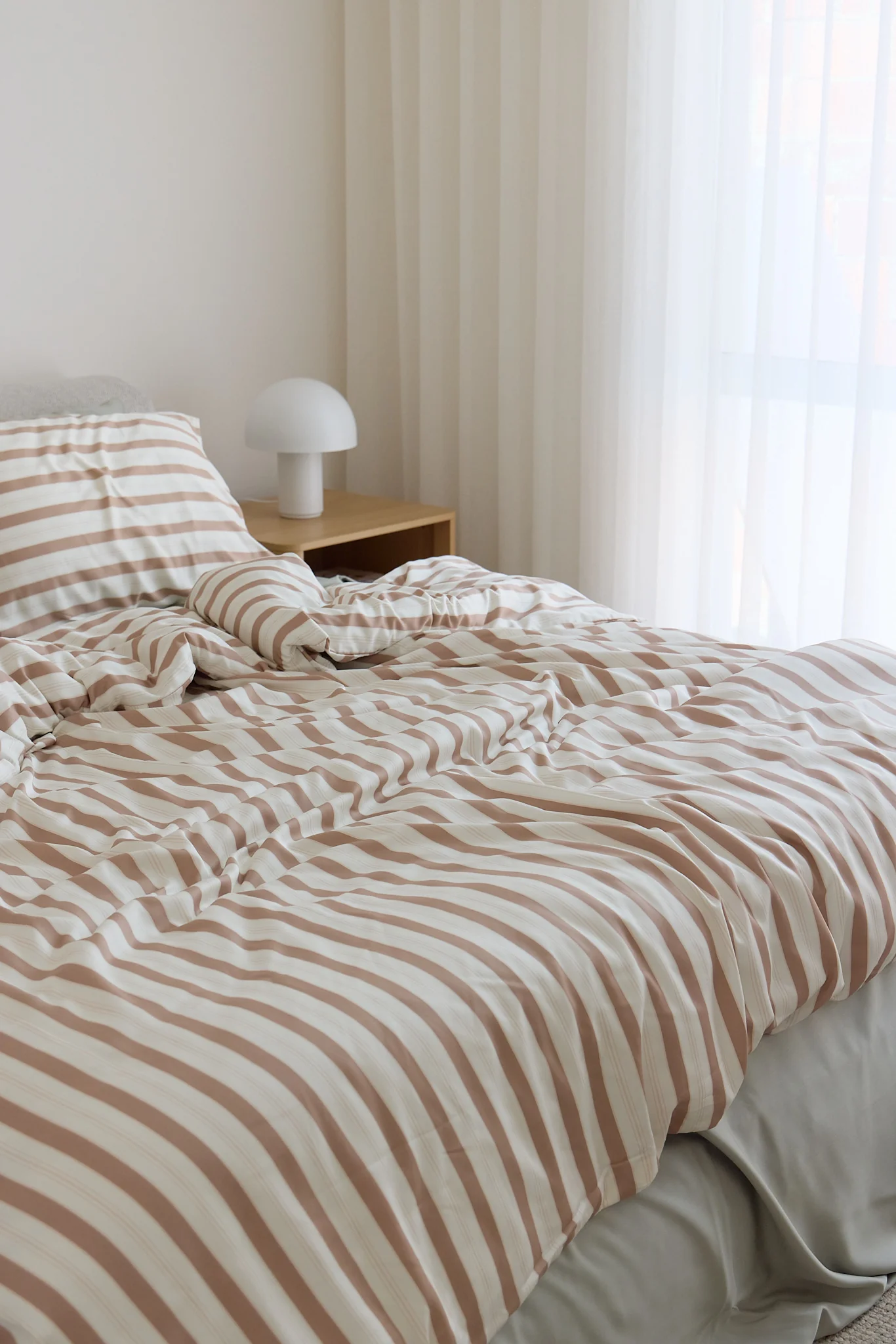 Haven Stripe Bamboo Quilt Cover - Image 4