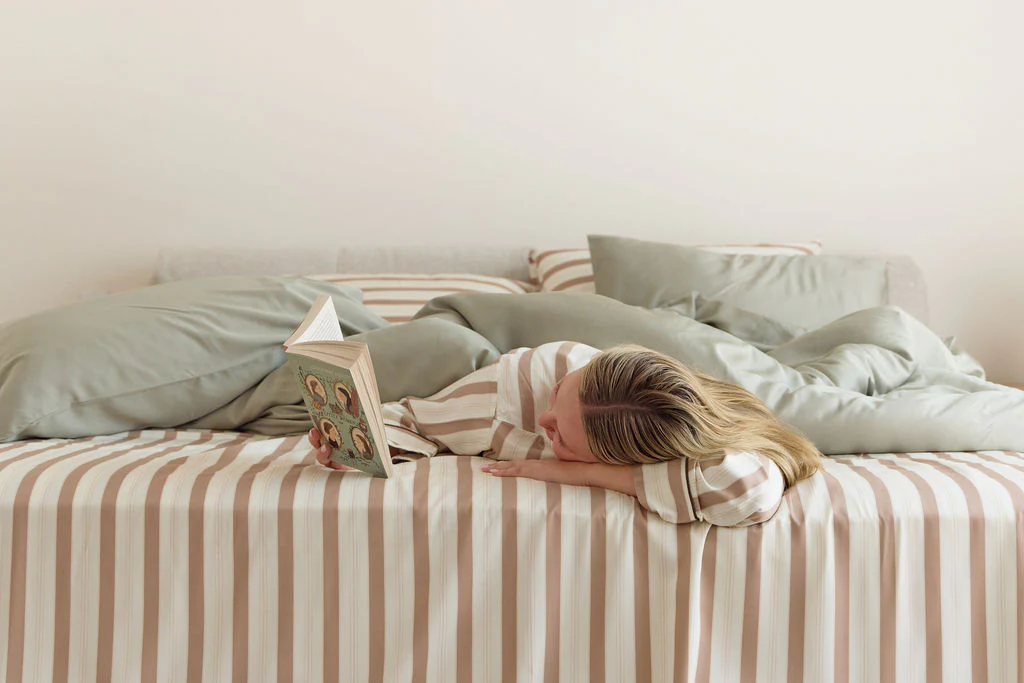 Haven Stripe Bamboo Sheet Set - Image 8